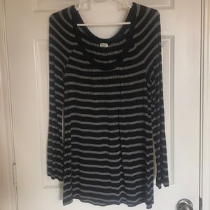 Black and silver striped Splendid top